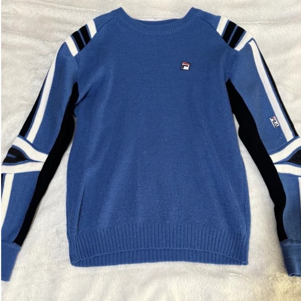 Fila Blue and Black Crewneck Sweater